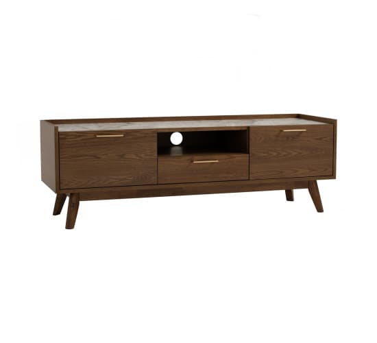 Breda Collection - TV cabinets and sideboards in warm walnut and natural finishes