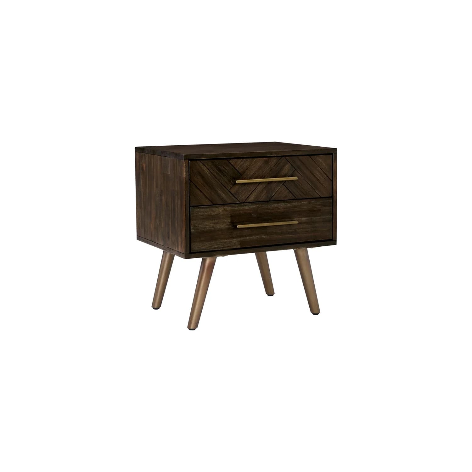 SIVAN BEDSIDE TABLE WITH 2 DRAWER 822/1809 (#) - Image 1